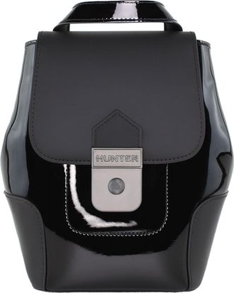 Hunter Womens Refined Leather Black Mini Backpack - One Size