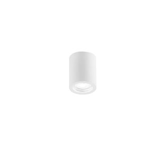 Luce-Ambiente-Design Space Round White Ceiling Light in Paintable Plaster with Adjustable Ring