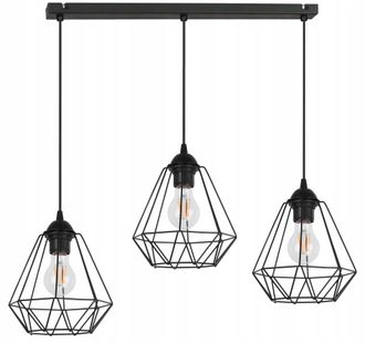 OEM L&aacute;mpara De Techo Colgante Diamond Loft Edison Retro
