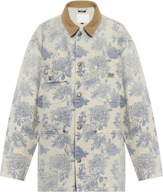 R13 Relaxed Chore Jacket - Dames - Spijkerjassen - Beige - XS - Katoen - Jassen