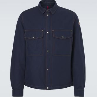 Moncler Cotton and linen field jacket