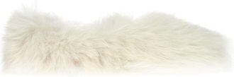 Jil Sander White Fur Womens Slippers