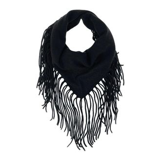P.A.R.O.S.H. Bandana Sciarpa con Frange - - Accessories - Donna - Nero - ONE SIZE
