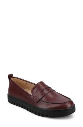 Journee Collection Tayla Penny Loafer - Wide Width Available in Oxblood at Nordstrom Rack, Size 9.5