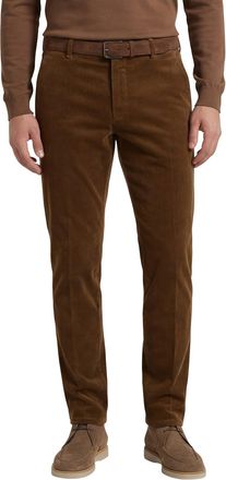 Meyer Bonn broek flatfront bruin katoen