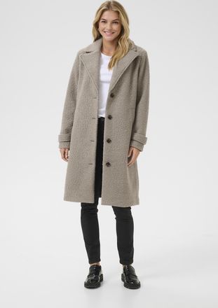 Kaffe Jas Regular fit Elephant Skin light grey
