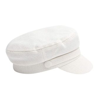 Generic Peaked Cap Vintage Women Winter Solid Hat Beret Hat Korean Painter Newspaper Boy Beret Hat Peaked Cap Mens Winter Ear Flap, White, One Size