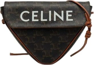 Celine Borsa a tracolla in tela Pre-owned - - Pre-owned - Donna - Marrone - ONE SIZE