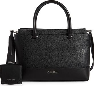 Calvin Klein Modern Essentials North/South Organizational Tote, good Black