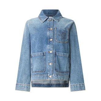 Liu Jo Denim Jackets, female, Blue, Size: XS Denim shacket