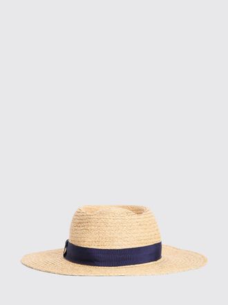 Barbour Cappello Lily in rafia con fettuccia di gros-grain