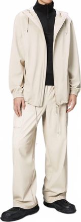 Rains Storm Breaker Elasticated Cuffs Raincoat In Dune Grain
