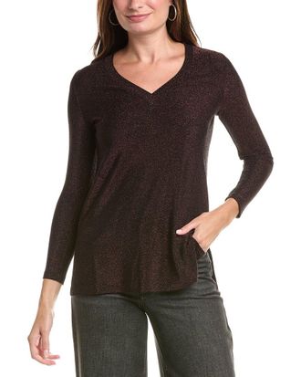 Johnny Was Petite Demi Metallic V-Neck Tunic