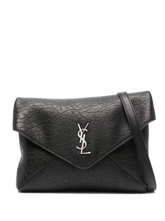 Saint Laurent Cassandre envelop buidel - Zwart