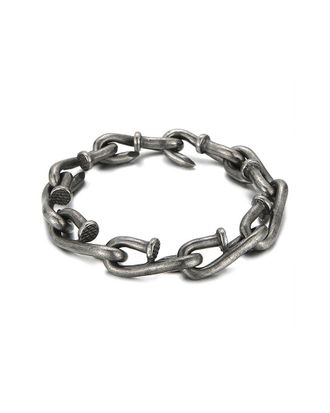 Jean Claude Stainless Steel Lucky Nail Bangle Bracelet