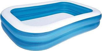 Trade Shop Trade Shop - Piscina Gonfiabile Family Rettangolare A 2 Anelli 262x175x51cm 54006 Per Bambini