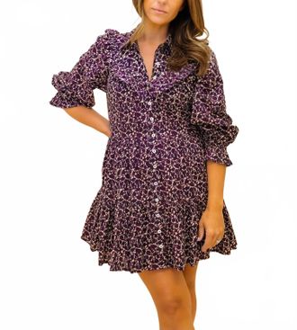 Cleobella Lotte Mini Dress In Medici Print