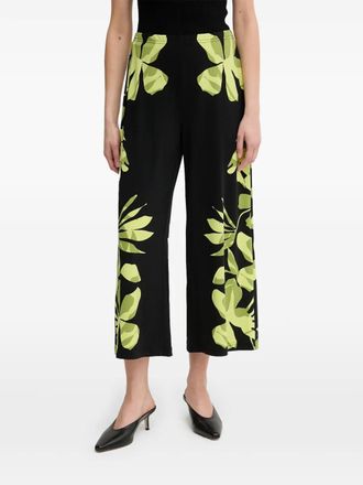 Joseph Ribkoff Pantaloni a fiori - Nero