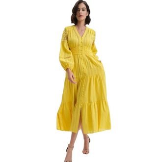 Diane Von F&uuml;rstenberg Dames, Jurken, Geel, Maat: XS