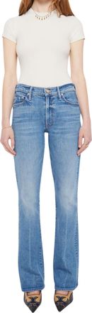 Mother Outsider Sneak Straight Jeans In Hokey Pokey