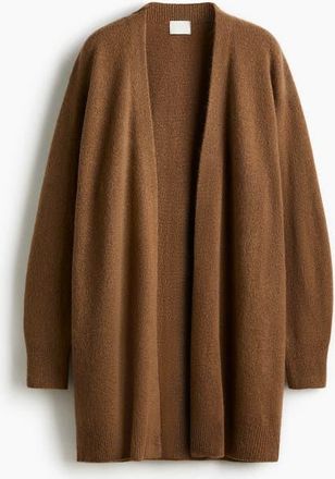H&M Long Cardigan in Brown at Nordstrom, Size X-Small