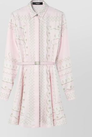 Versace silk twill scarf printed dress