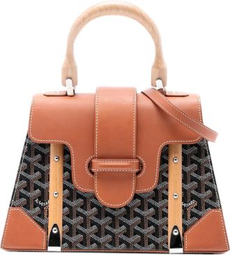 Goyard Borsa a tracolla Saigon Structured PM in tela Goyardine 2015 - Nero
