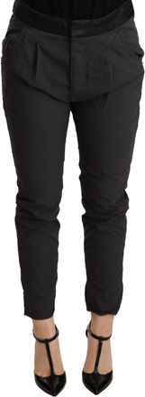 Cycle Mid Waist Slim Fit Skinny Cotton Womens Trouser