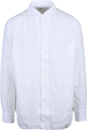 LUIGI BORRELLI NAPOLI Linen Shirt - White