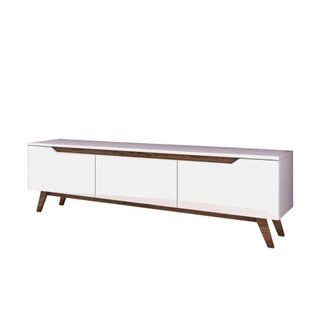 Calicosy Mueble de TV 3 puertas blanco - L180 cm
