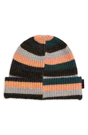 Waste Yarn Project Kaja Stripe One of a Kind Beanie in Green Multi at Nordstrom