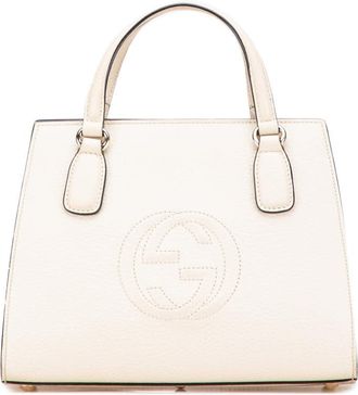 Gucci Pre-owned Gucci Medium Dollar Calf Soho Top Handle Convertible Tote Ladies 607722 213317