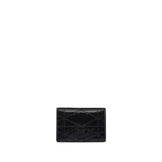 MCM Travia Quilted Card Wallet in Crushed Leather - male - MCM - Wallets & Cardholders - Black - ONE SIZE - Accessories