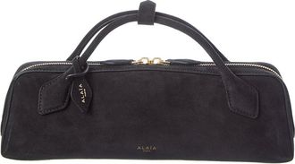 Alaia Ala&iuml;a Le Teckel Suede Clutch