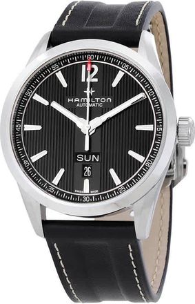 Hamilton Broadway Day Date Automatic Black Dial Mens Watch H43515735