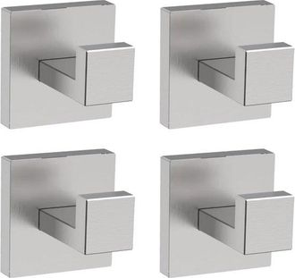No Brand Ganchos Para Toallas De Ba&ntilde;o De N&iacute;quel Cepillado, Ganchos De Pared Resistentes, Ganchos Para Abrigos De Acero Inoxidable 304 Con Ganchos Para Toallas 