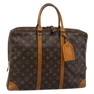 Louis Vuitton Pre-owned Business Bag - Dames - Pre-owned - Bruin - Maat: ONE Size Leer