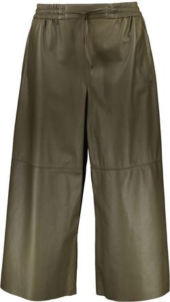 Yves Salomon lambskin culotte pants - Green