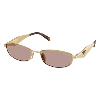 Prada PR D51S Zonnebril - Dames - Accessoires - Geel - Maat: 55 MM Polyamide