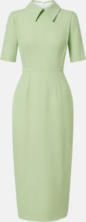 Emilia Wickstead Valletta wool cr&ecirc;pe midi dress