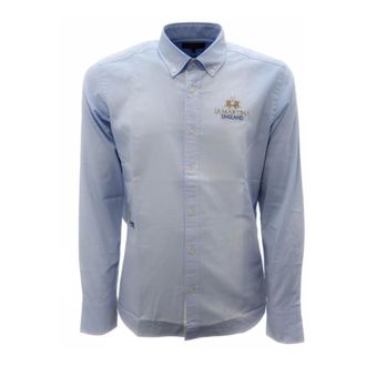 La Martina Heren, Overhemden, Blauw, Maat: L