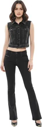 Diesel Black Slim High Rise Jeans