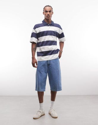 Carhartt Work in Progress Langdon - Jorts lavaggio blu chiaro