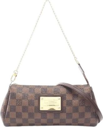 Louis Vuitton Pre-owned Eva Damier Ebene Shoulder Bag - - Pre-owned - Donna - Marrone - ONE SIZE