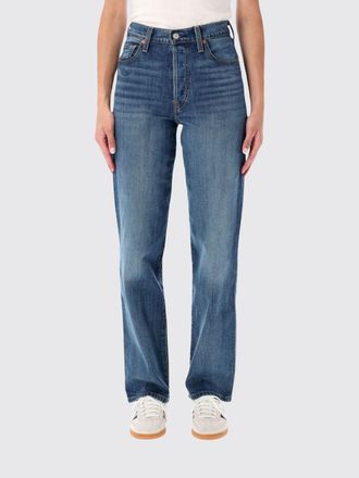 Levi's Ribcage High-Waisted Straight Jeans in Cotton Lyocell Denim