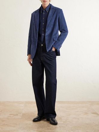 Gabriela Hearst Irving Suede-Corduroy Blazer