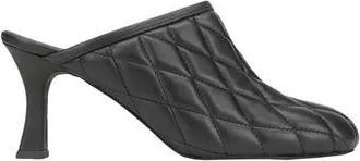 8 by YOOX QUILTED LEATHER MULES