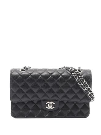 Chanel 2021-2025 Medium Classic Caviar Double Flap shoulder bag - Black
