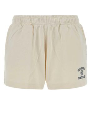 Sporty & Rich Off White Cotton Short