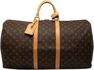 Louis Vuitton Pre-owned Keepall 55 - unisex - Vintage Weekendtas - Bruin - ONE Size - Vintage